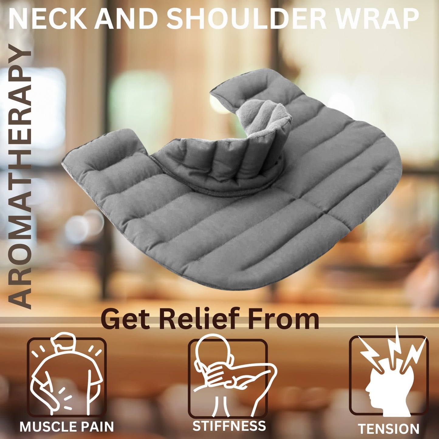 Microwavable Heated Neck & Shoulder Wrap