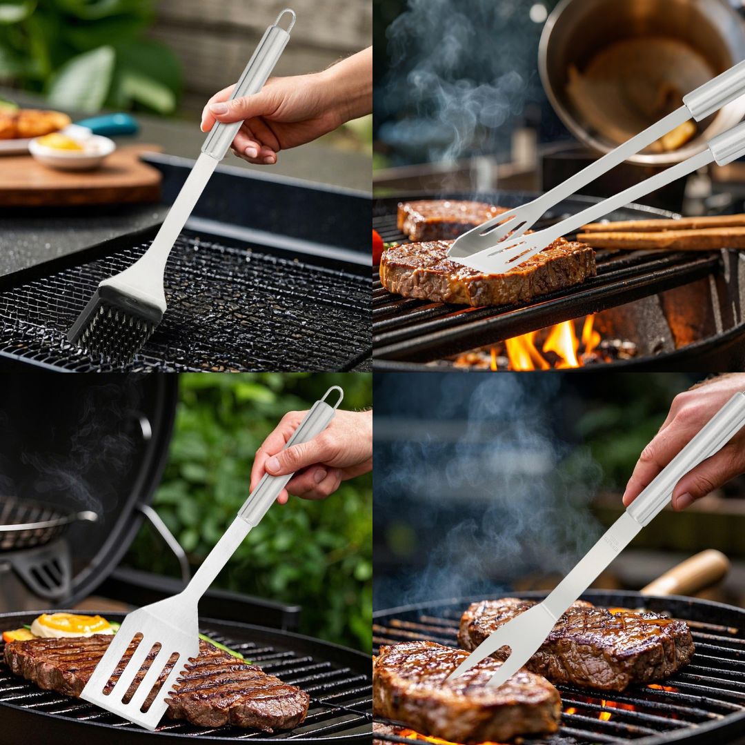 Stainless Steel BBQ Grill Tool Set 