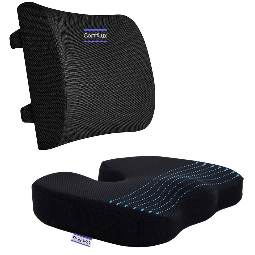Seat and Lumbar Support Cushion